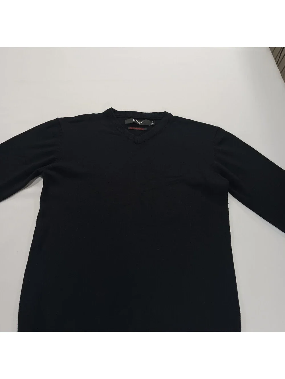 XRAY Jeans Slim Fit Premium Comfort Men's Black Pullover Sweater Size S Chest 37